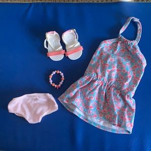 The Flamingo Beach Dress is a Truly Me outfit released 2015, retired 2015.